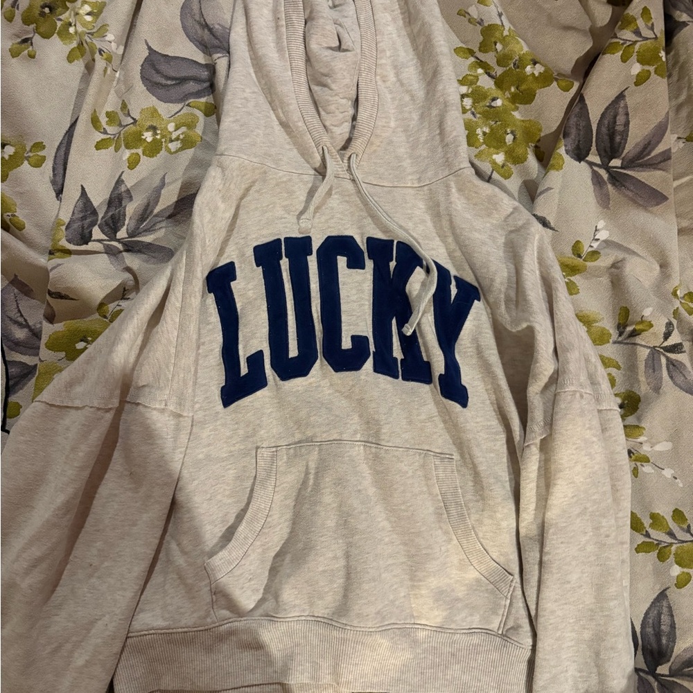 Lucky Brand Cream Hoodie